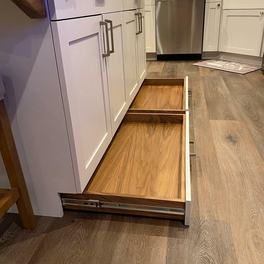 Floor level drawer