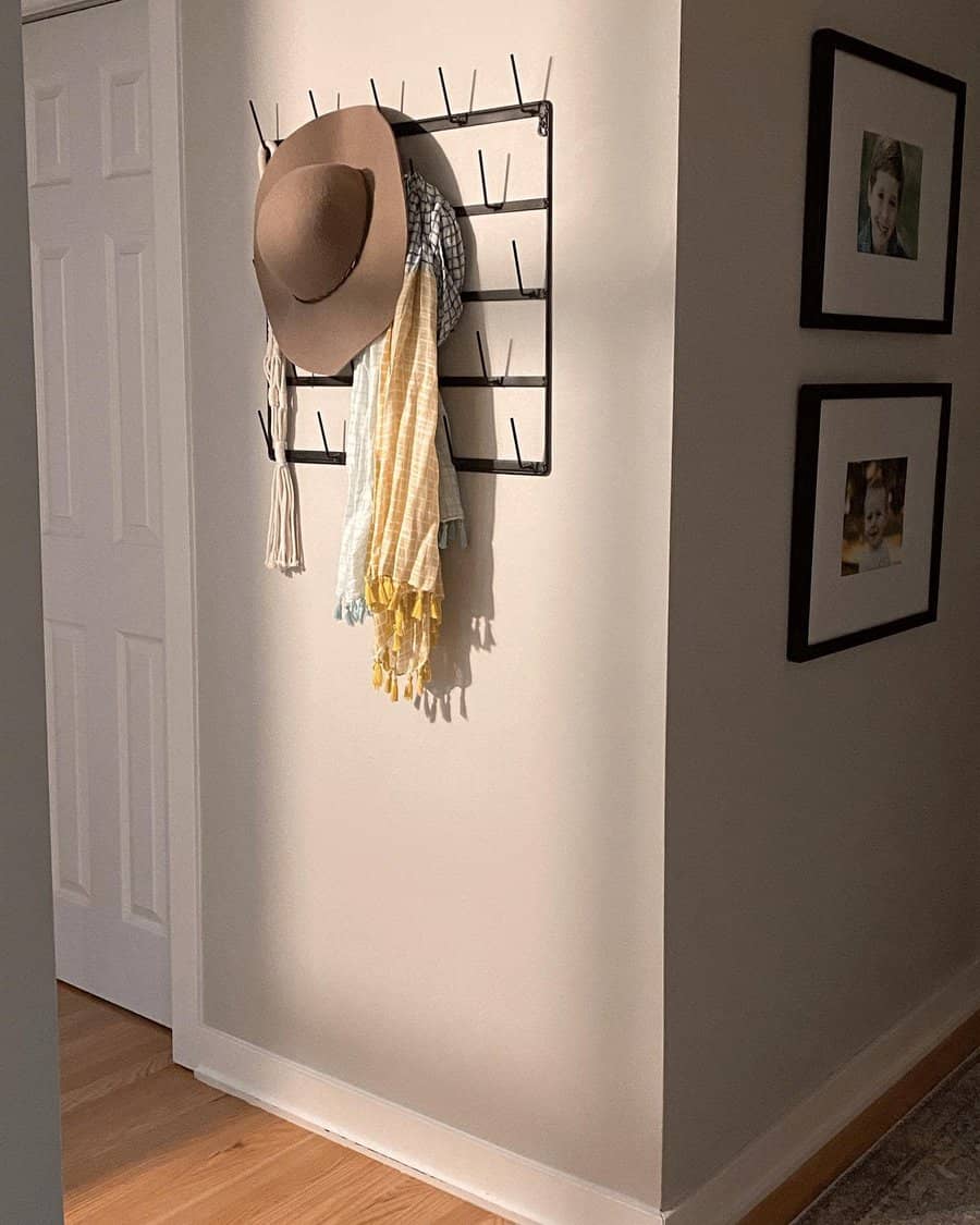 Metal hat rack