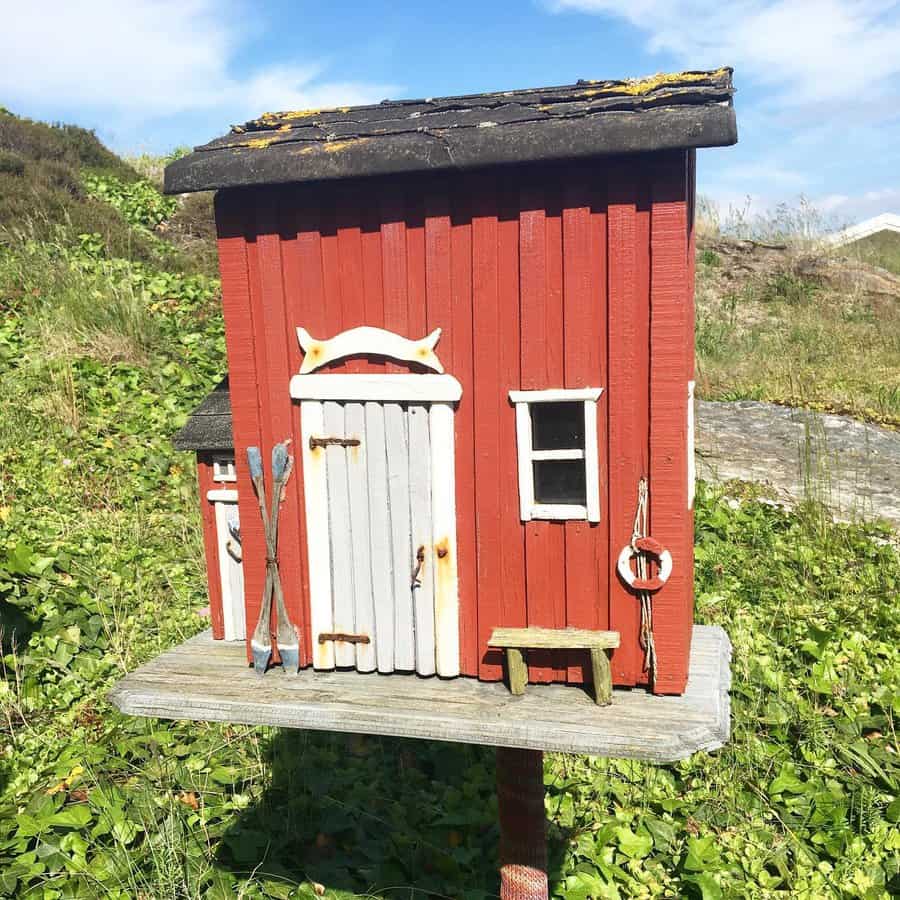 House styled mailboxes