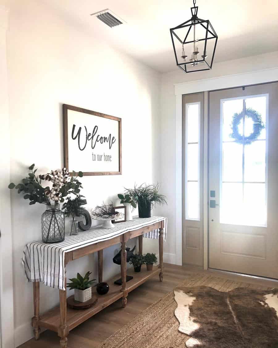 Entryway greeting sign inspiration