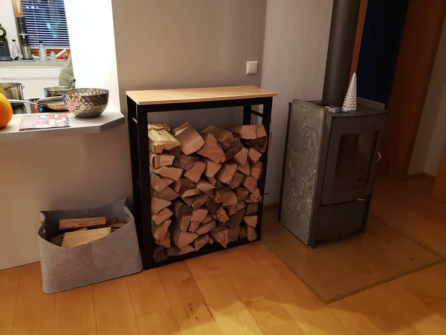 Indoor firewood storage