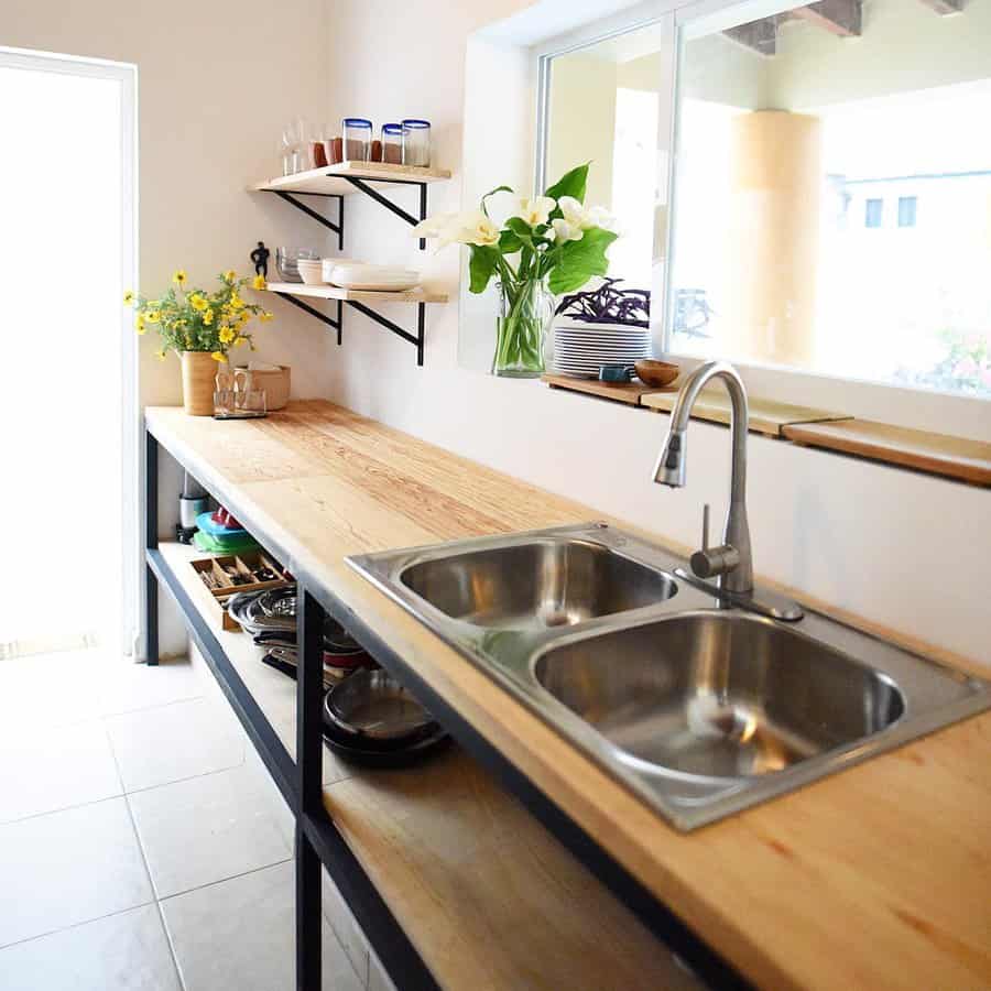 industrial small galley kitchen