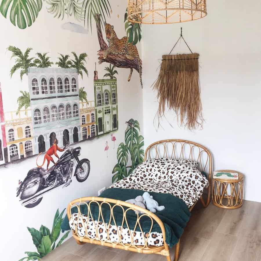 kids jungle themed bedroom
