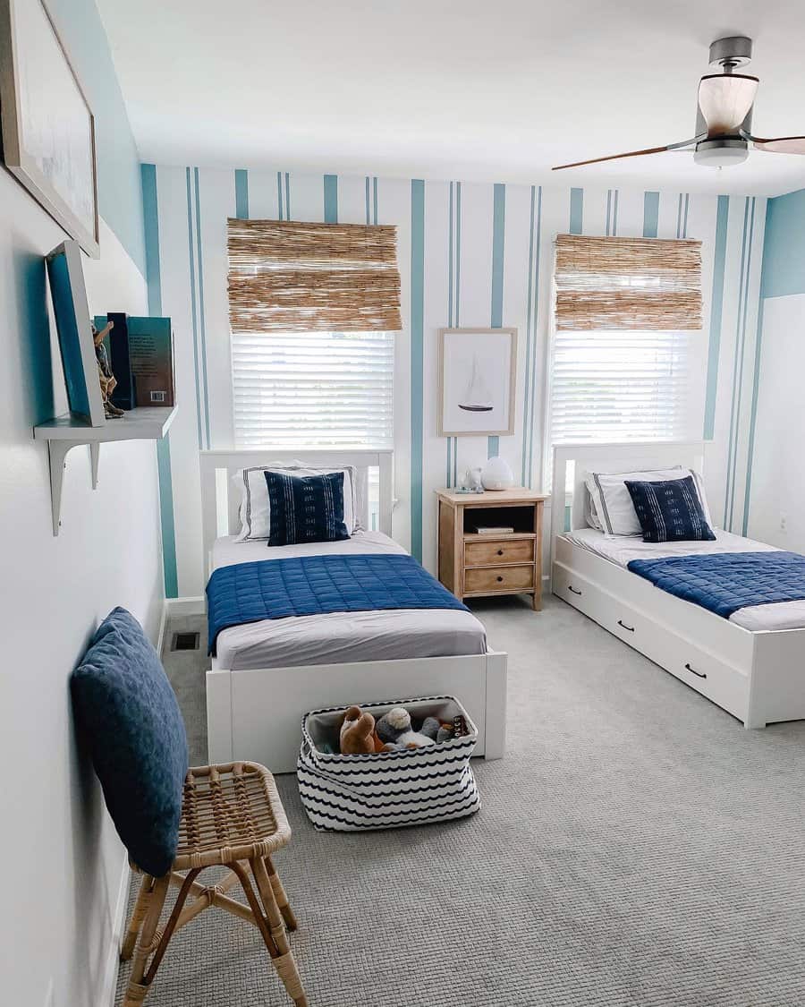 Kids room coastal decor