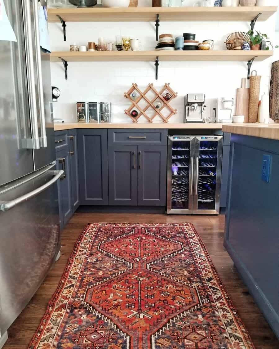 Kitchen floating shelves