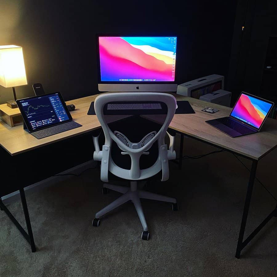 L shaped for home office desk