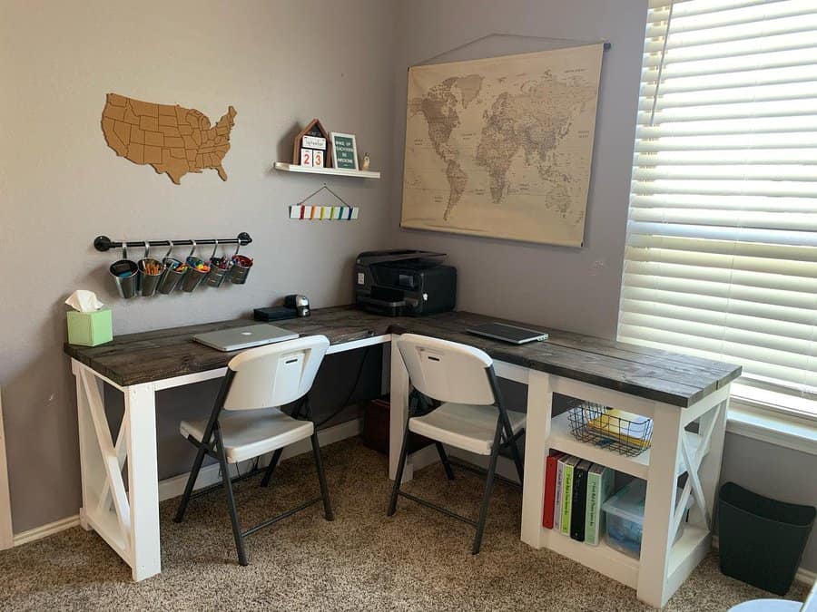 L shaped for home office desk