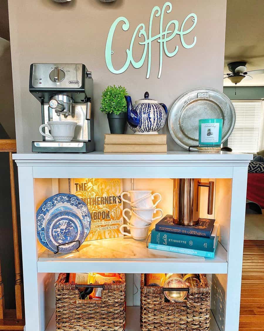 living room coffee station ideas