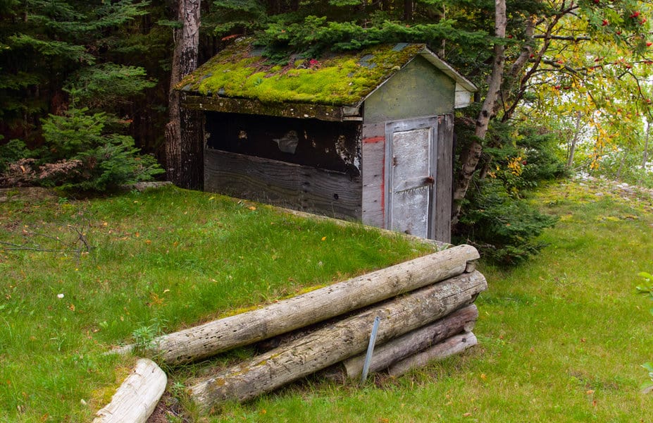 Log wall