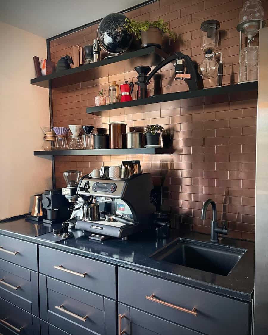 Luxury home coffee bar