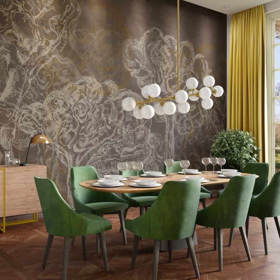 Luxury Dining Room Ideas accentwall.eu