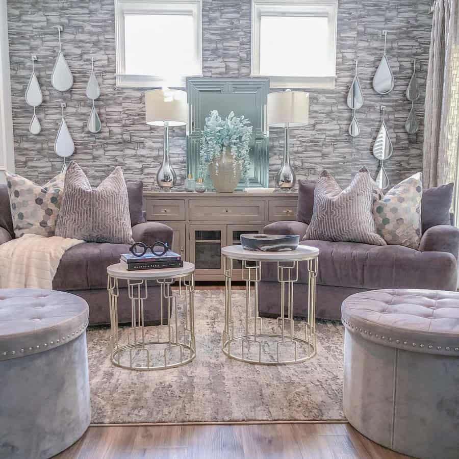 Brick wallpaper living room ideas