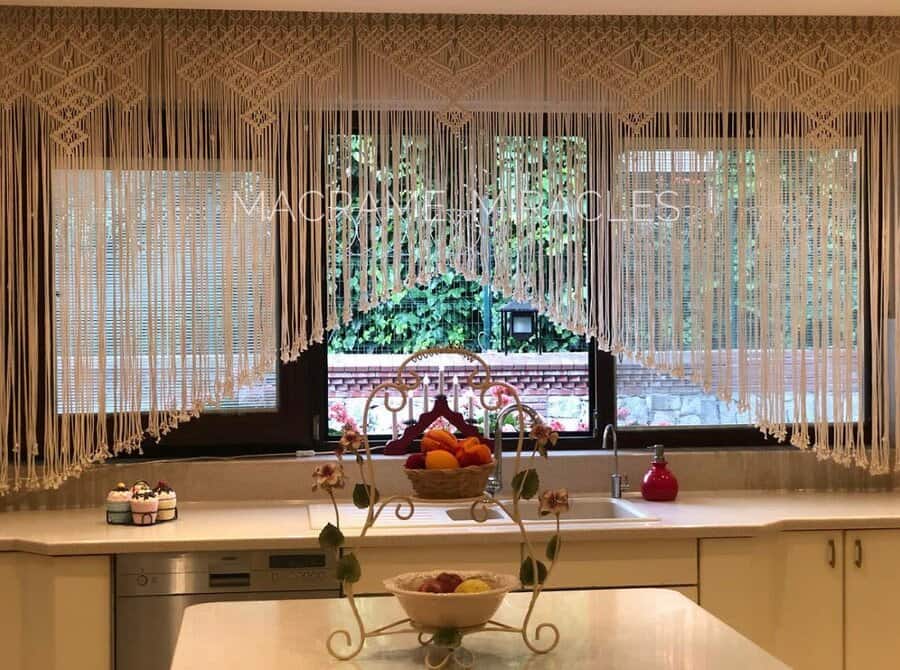 Macrame Kitchen Curtain Ideas macrame miracles