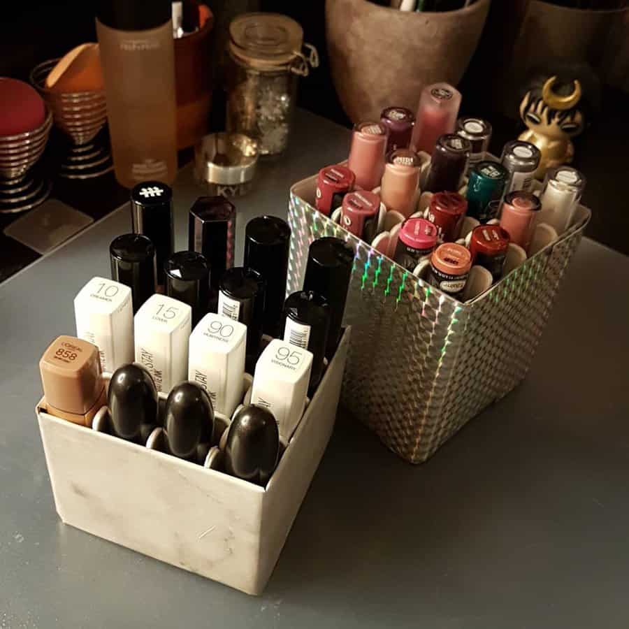 DIY vanity storage