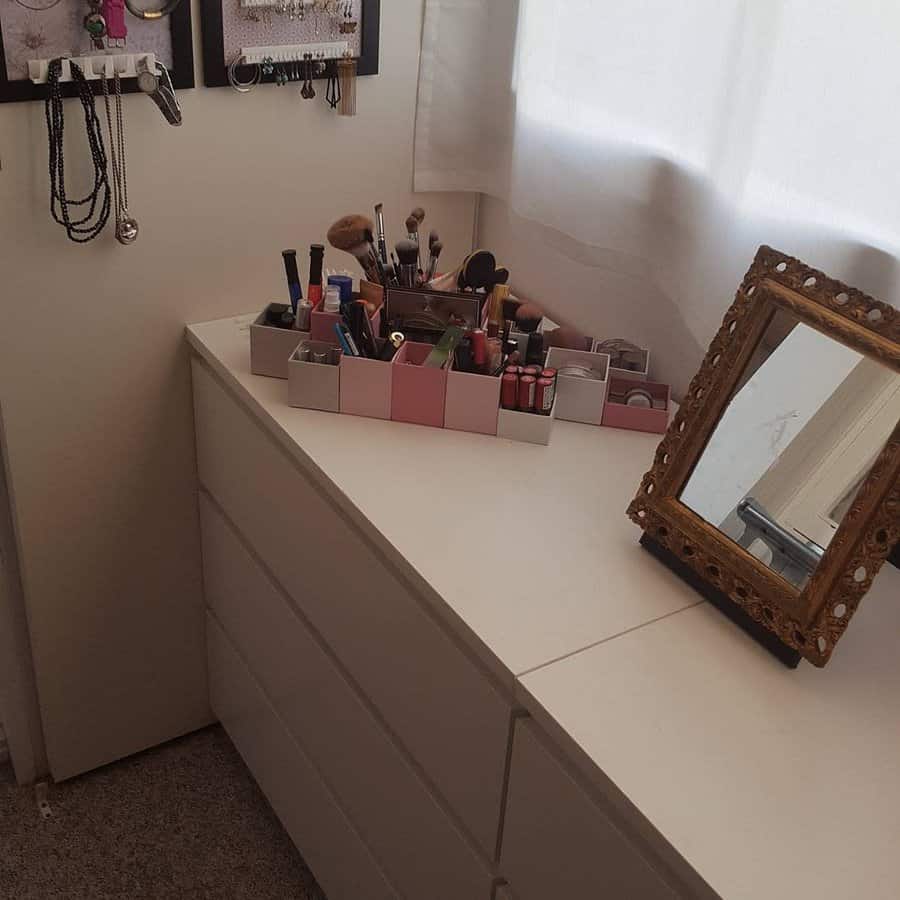 DIY vanity storage