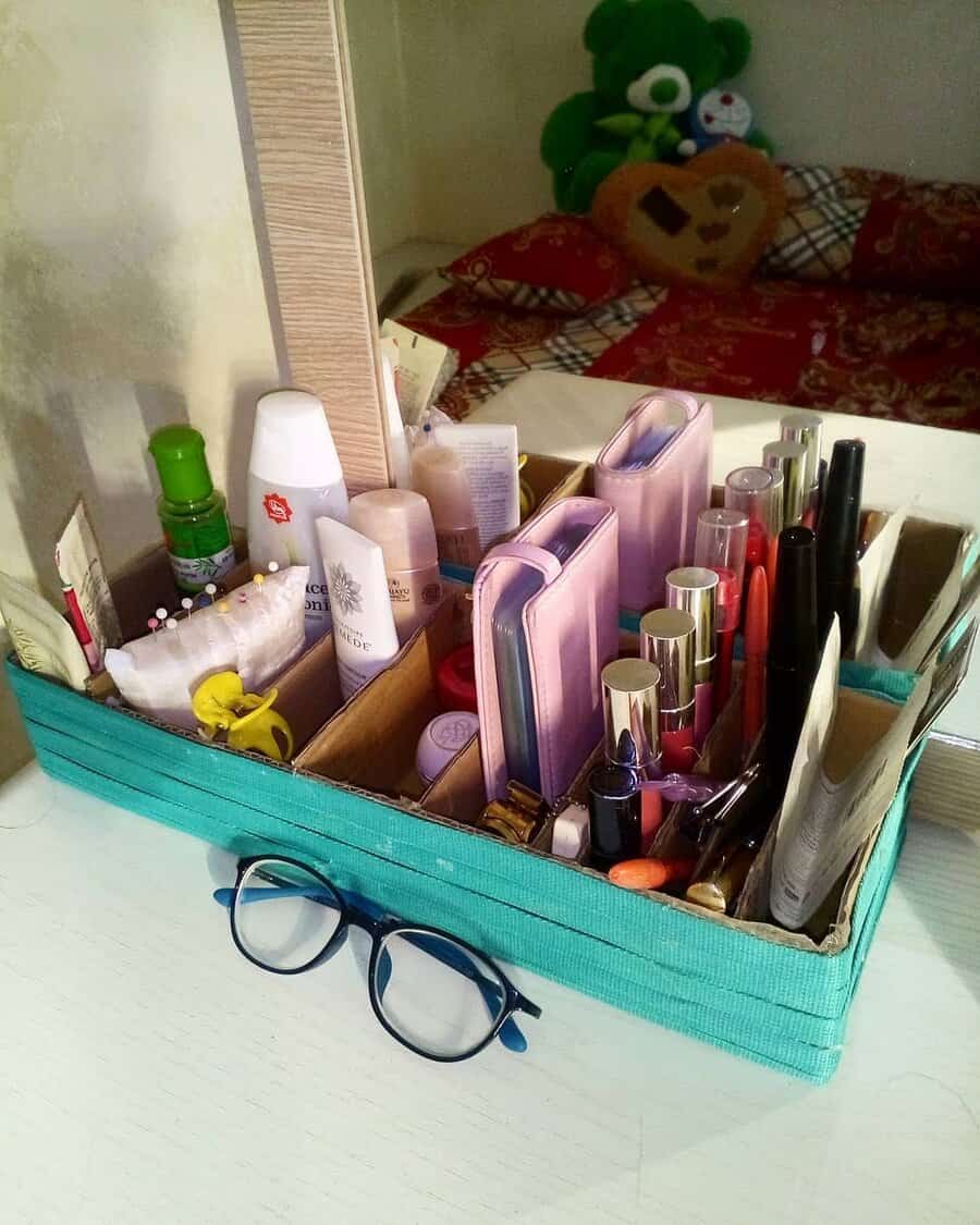 DIY vanity storage