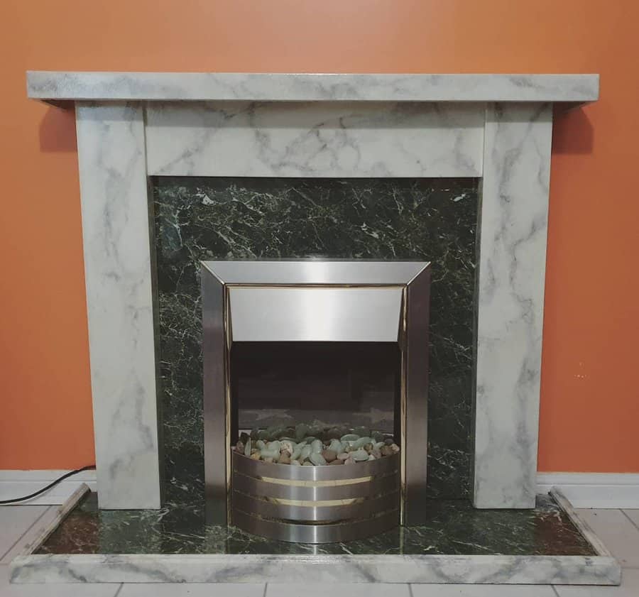 Marble fireplace surround