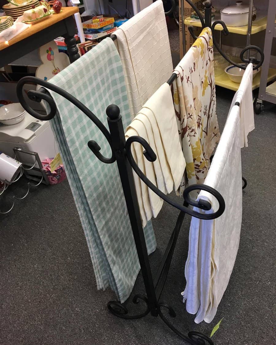 Metal Blanket Storage Ideas upstairsthrift