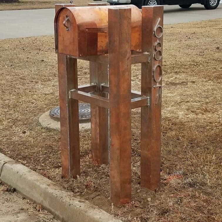 Metal mailbox