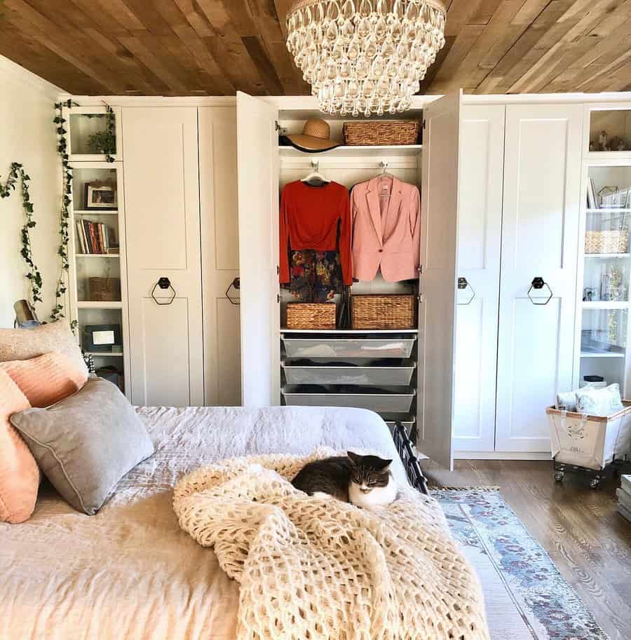 White bedroom closet