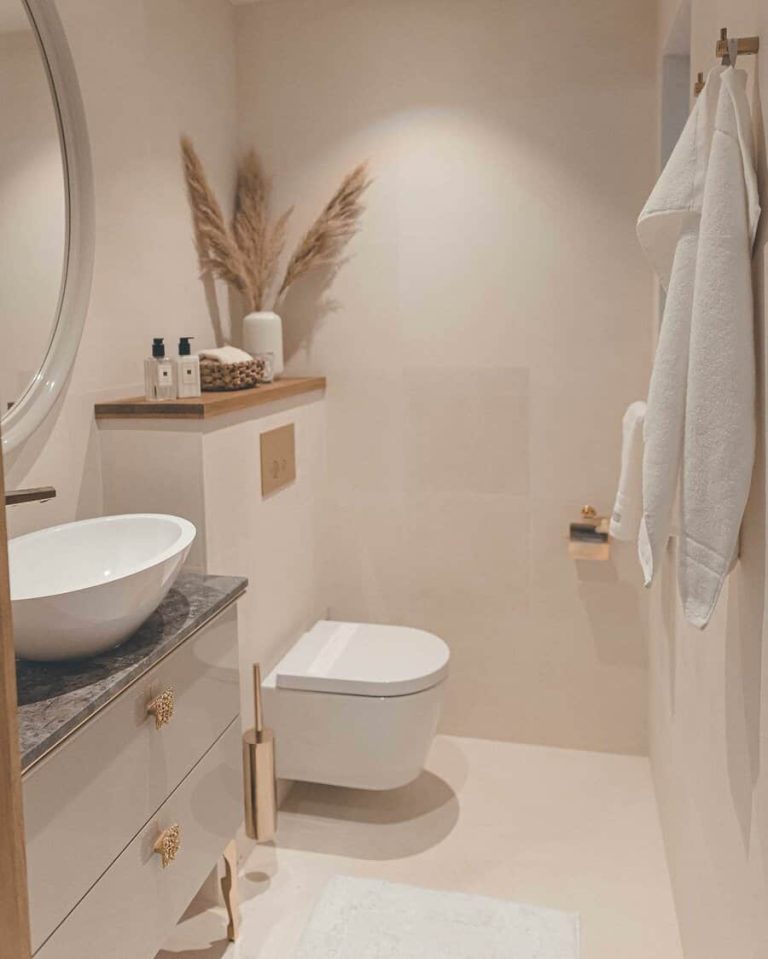 27 Beige Bathroom Ideas (Bright and Relaxing) - Trendey