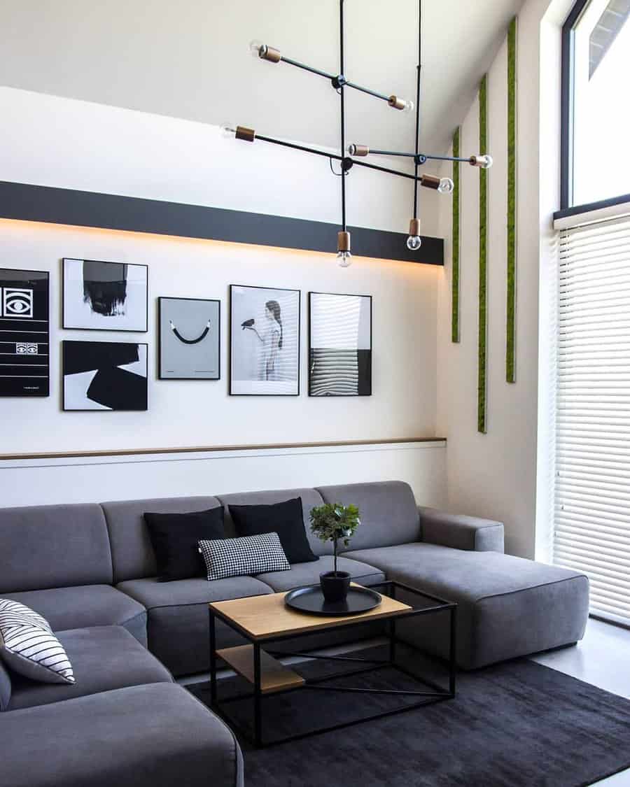Minimalist Gray Living Room Ideas bogacz agnieszka