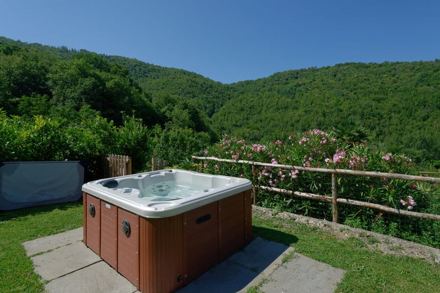 Hot tub deck