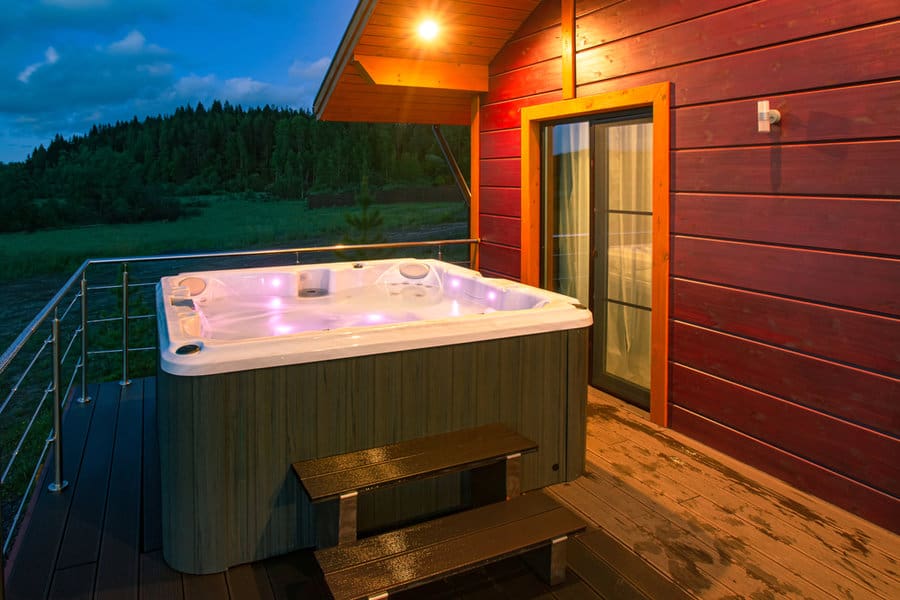 Hot tub deck