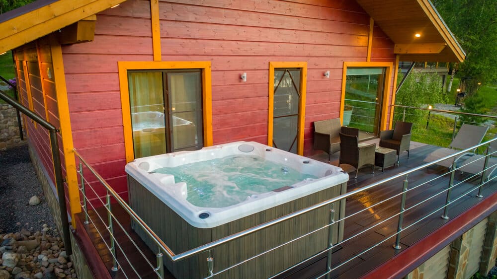 Hot tub deck