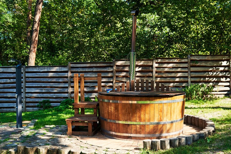 Hot tub deck