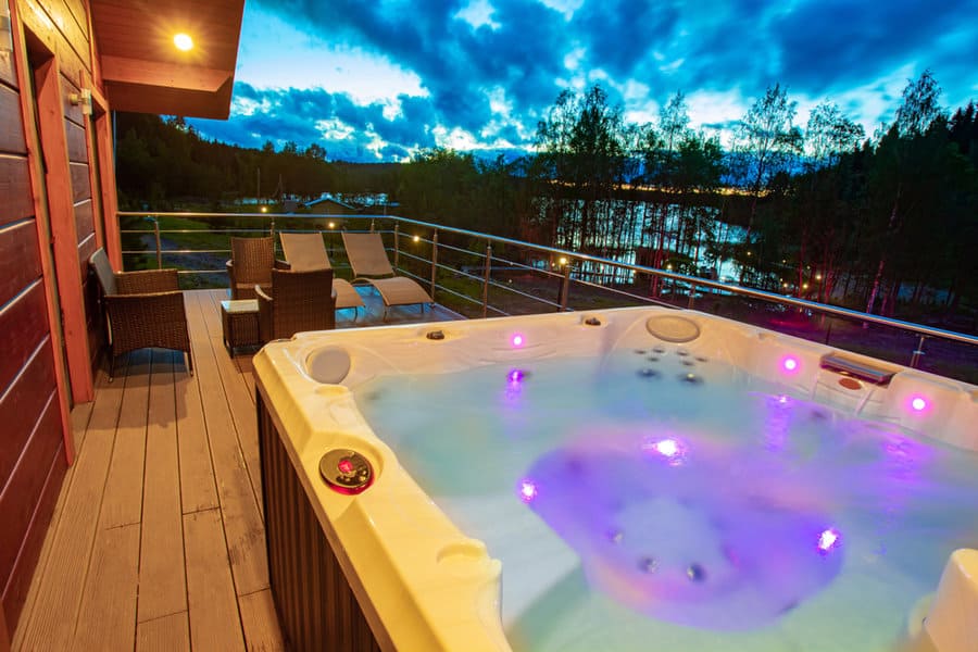 Hot tub deck