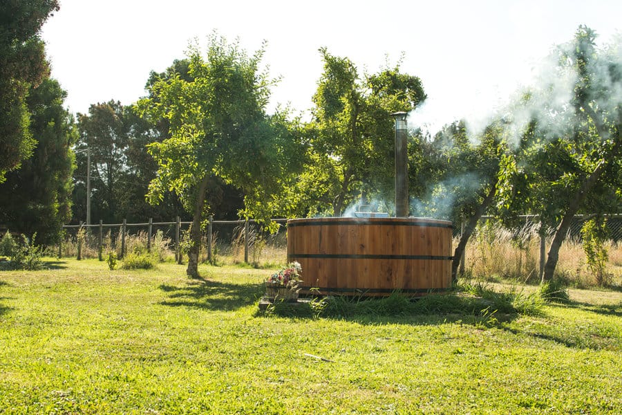 Hot tub deck