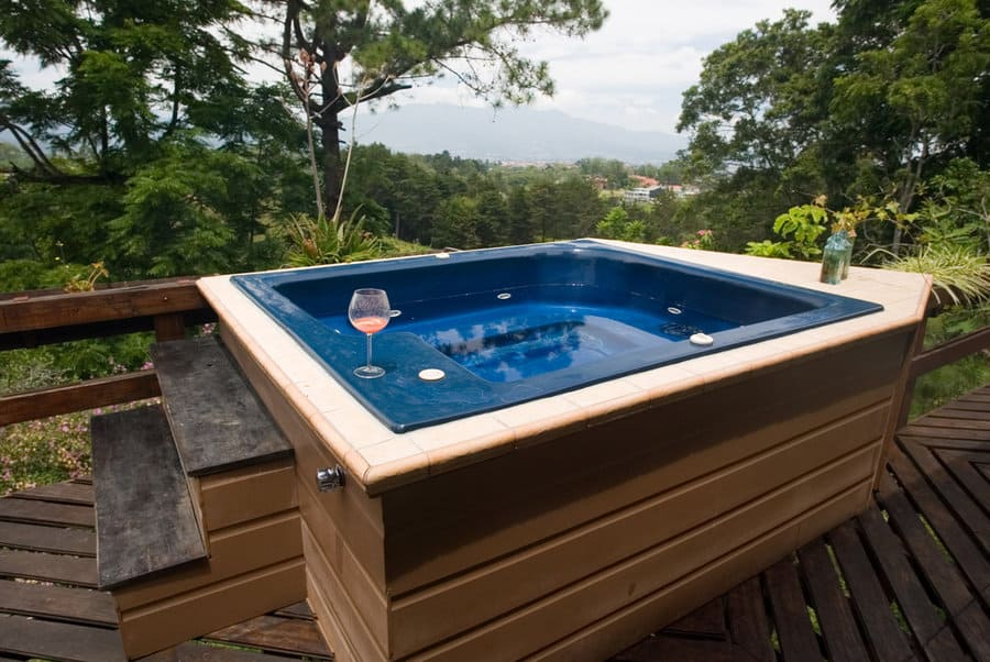 Hot tub deck