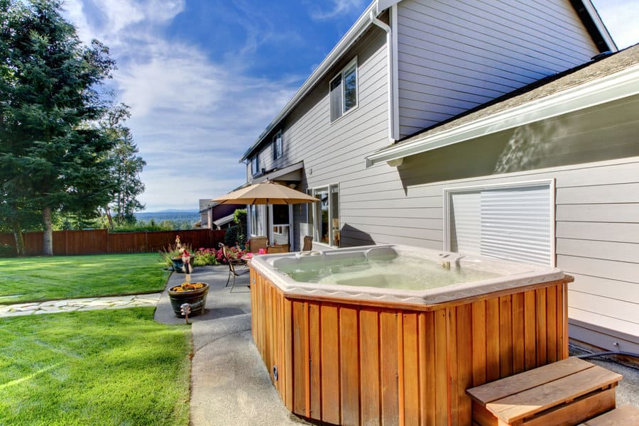 Hot tub deck