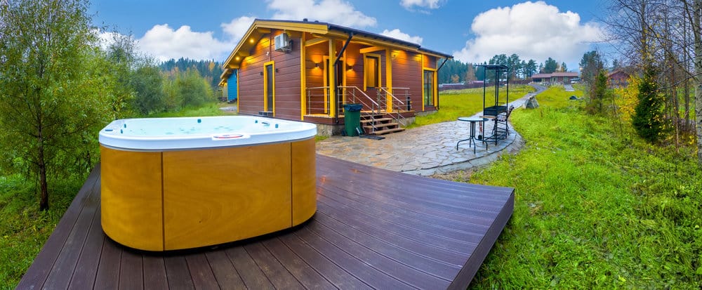 Hot tub deck