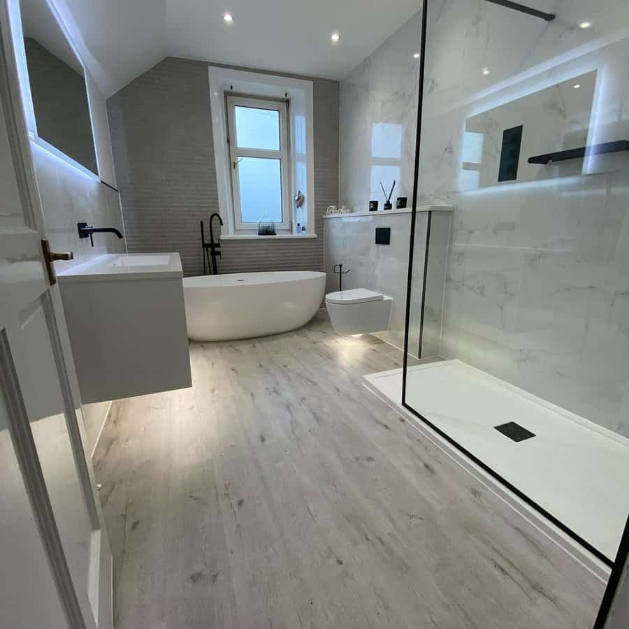 Modern Bathroom Flooring Ideas perfect fit bathrooms