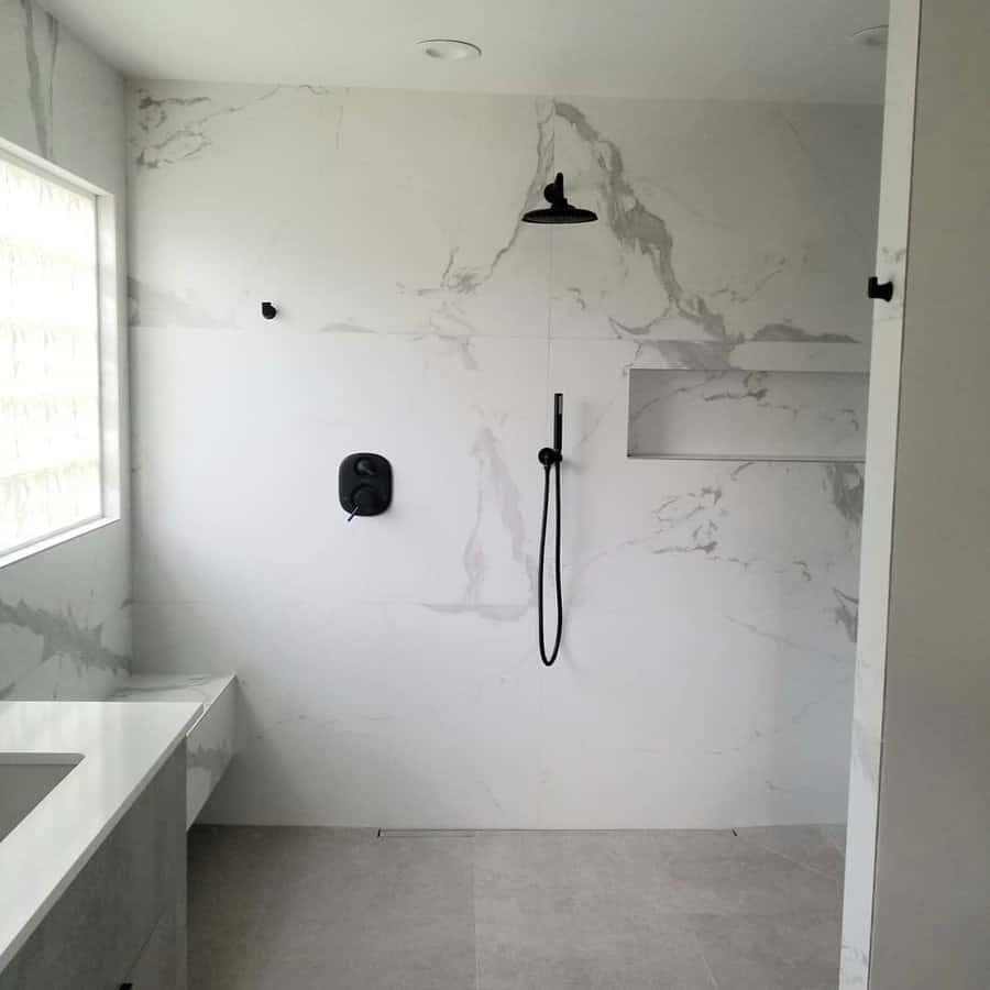  Concrete Look Bathroom Tiles 