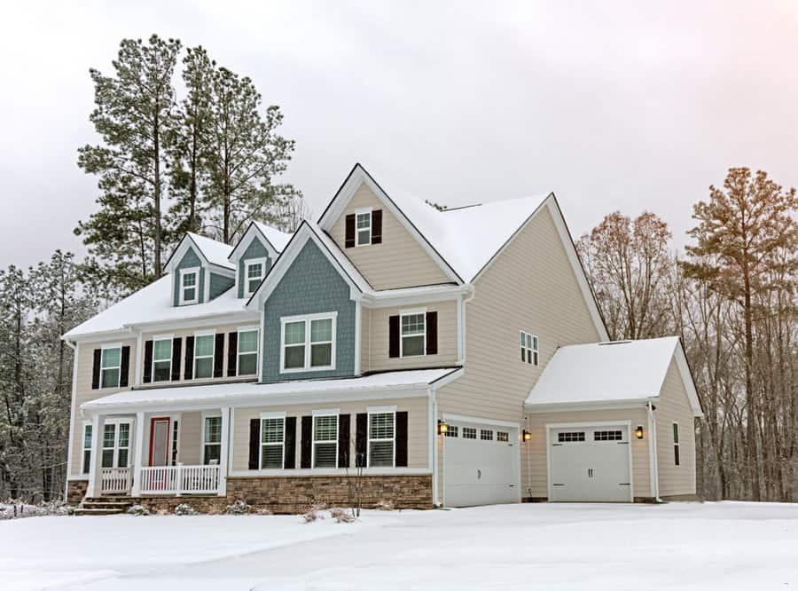 Modern colonial style house