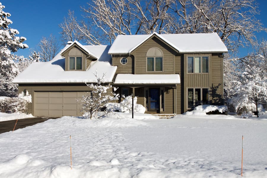 Modern colonial style house