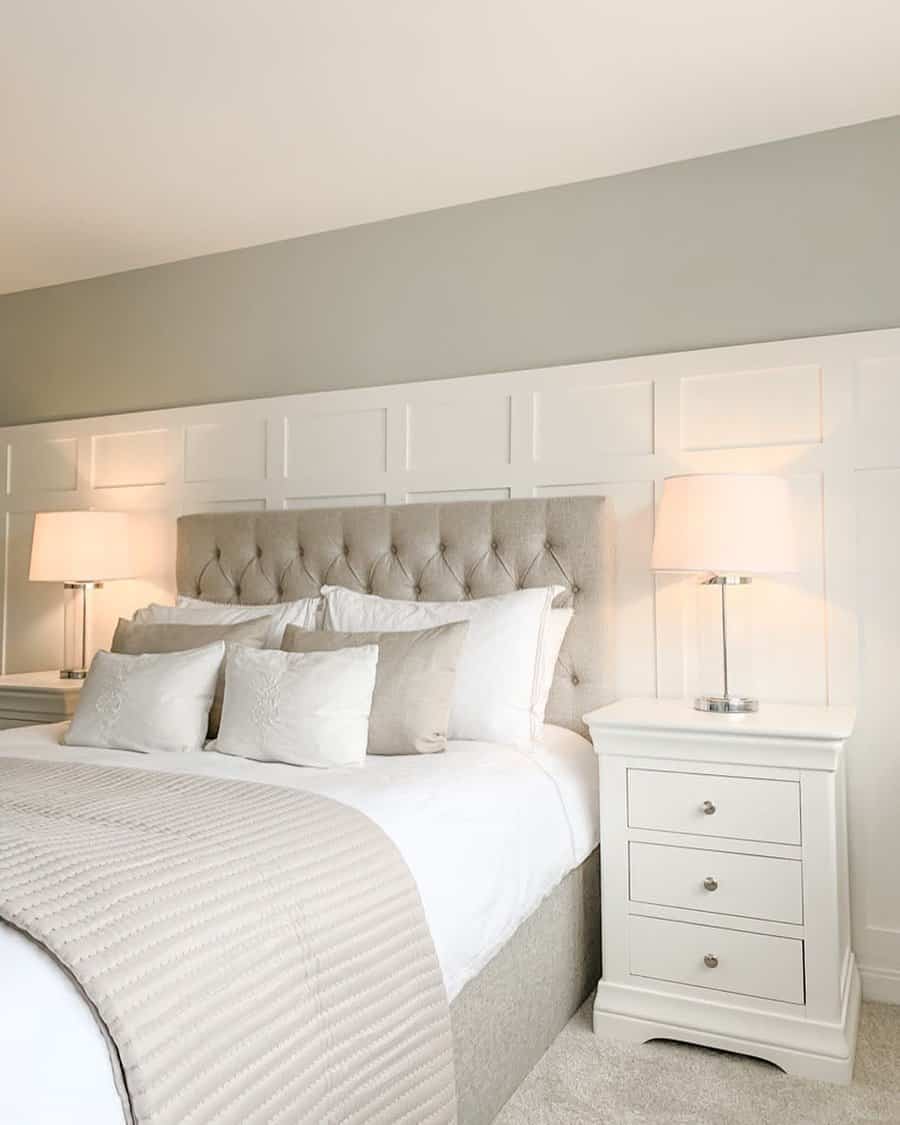 Country bedroom with neutral color palette