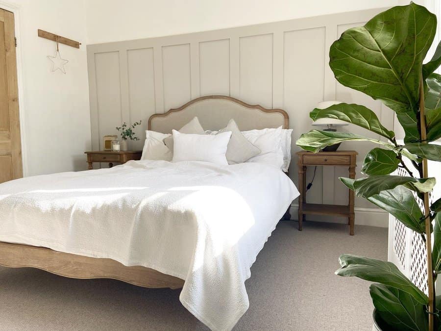 Country bedroom with neutral color palette