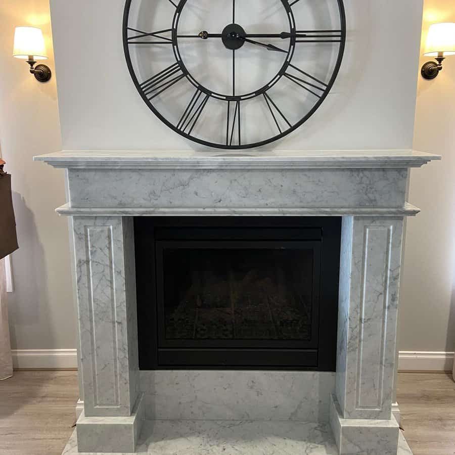 Modern fireplace surround