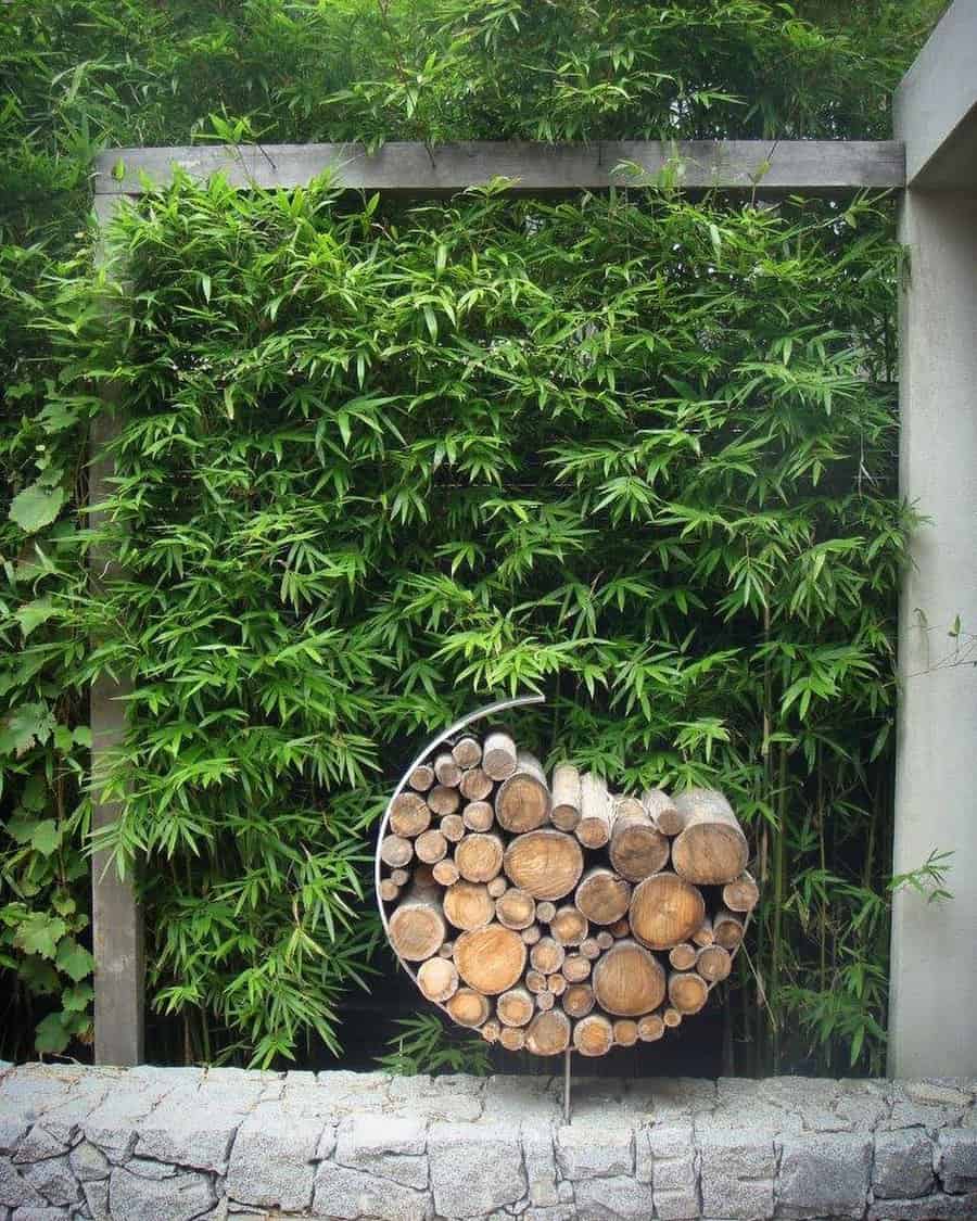 Modern Firewood Storage Ideas renatafairhallgardendesigns