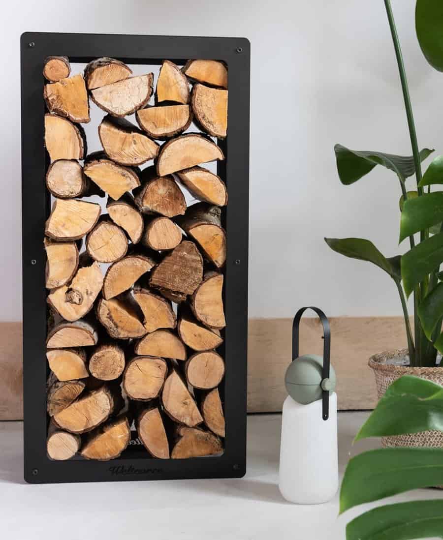 Metal firewood storage