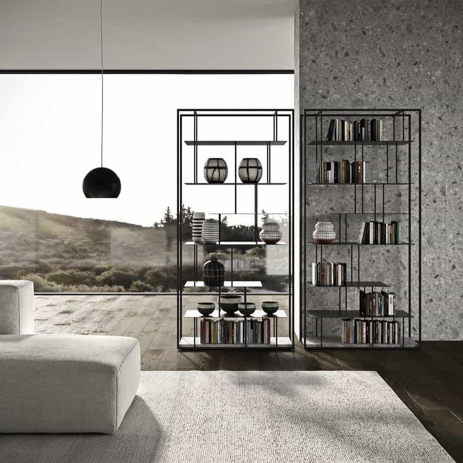 Backless bookshelf