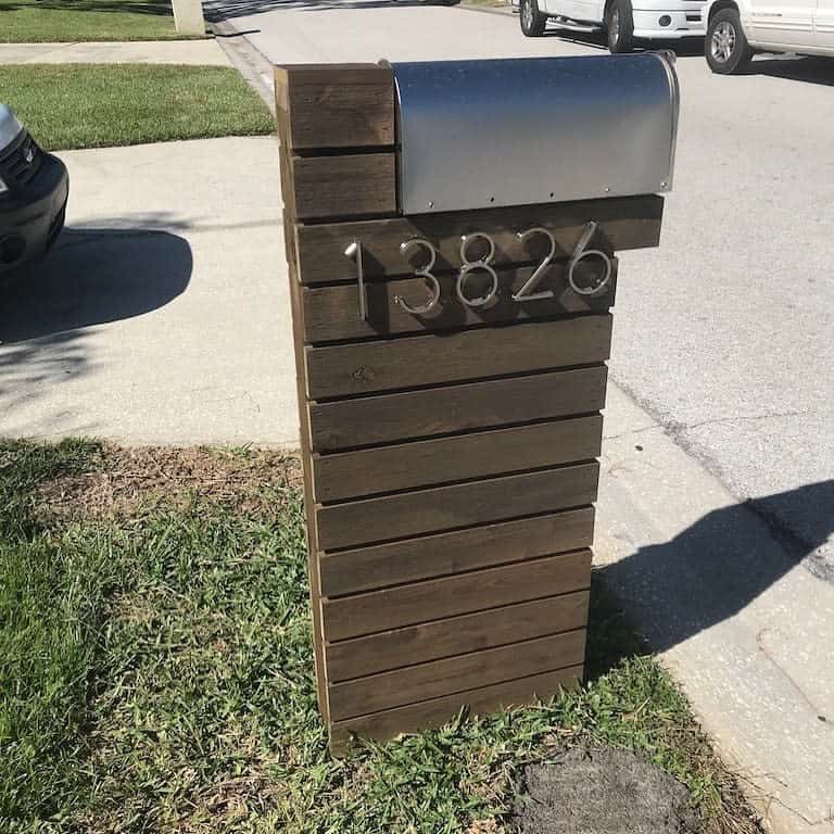 Geometric modern mailboxes