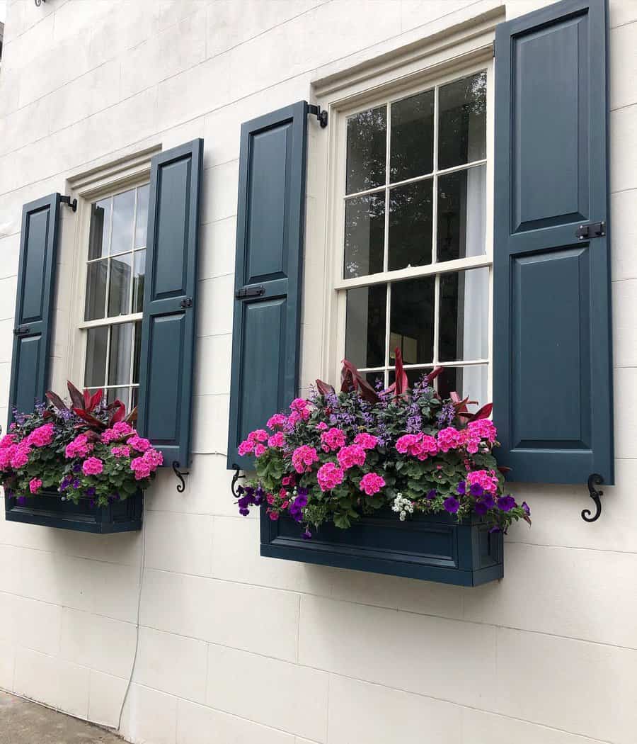 matching window box and shutters