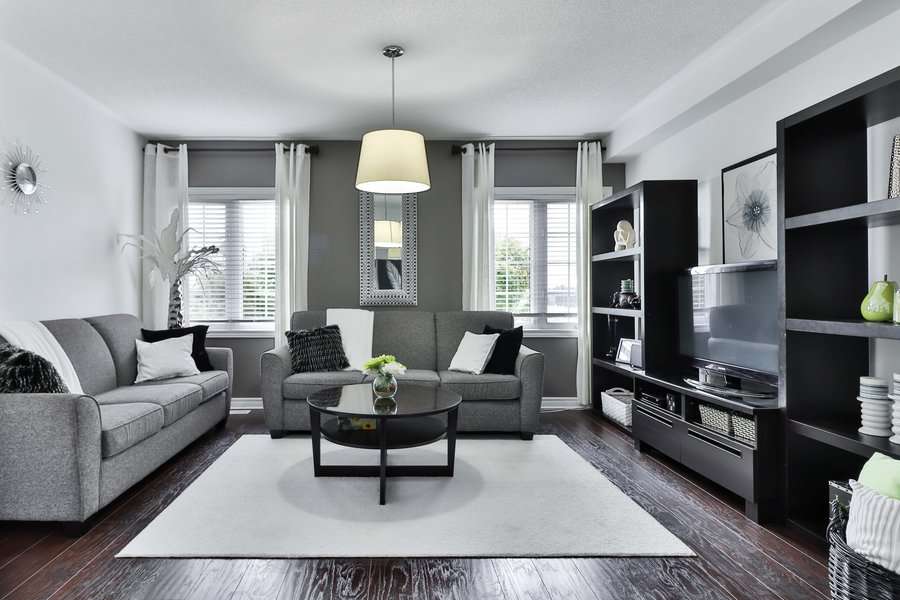 Monochrome Gray Living Room Ideas 3