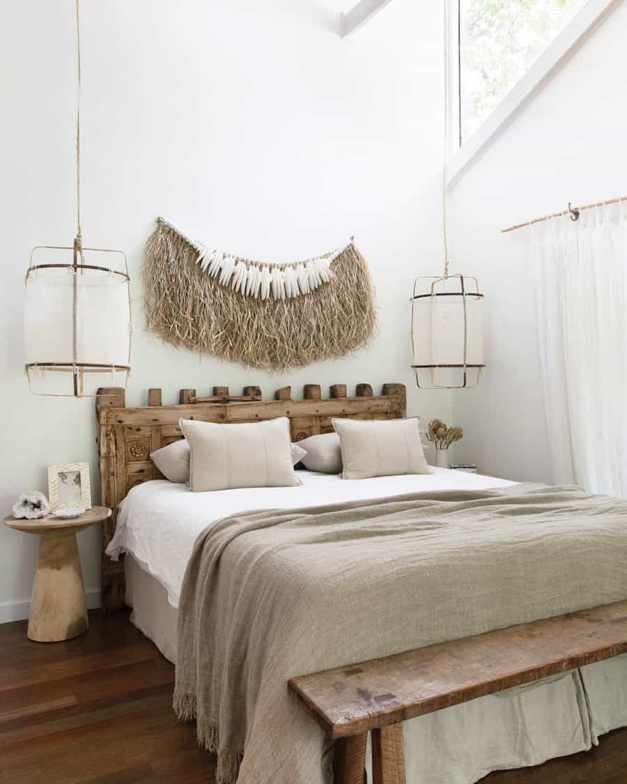 Bedroom with Zen elements