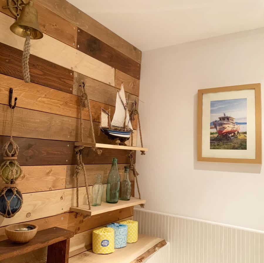 wood pallet accent wall